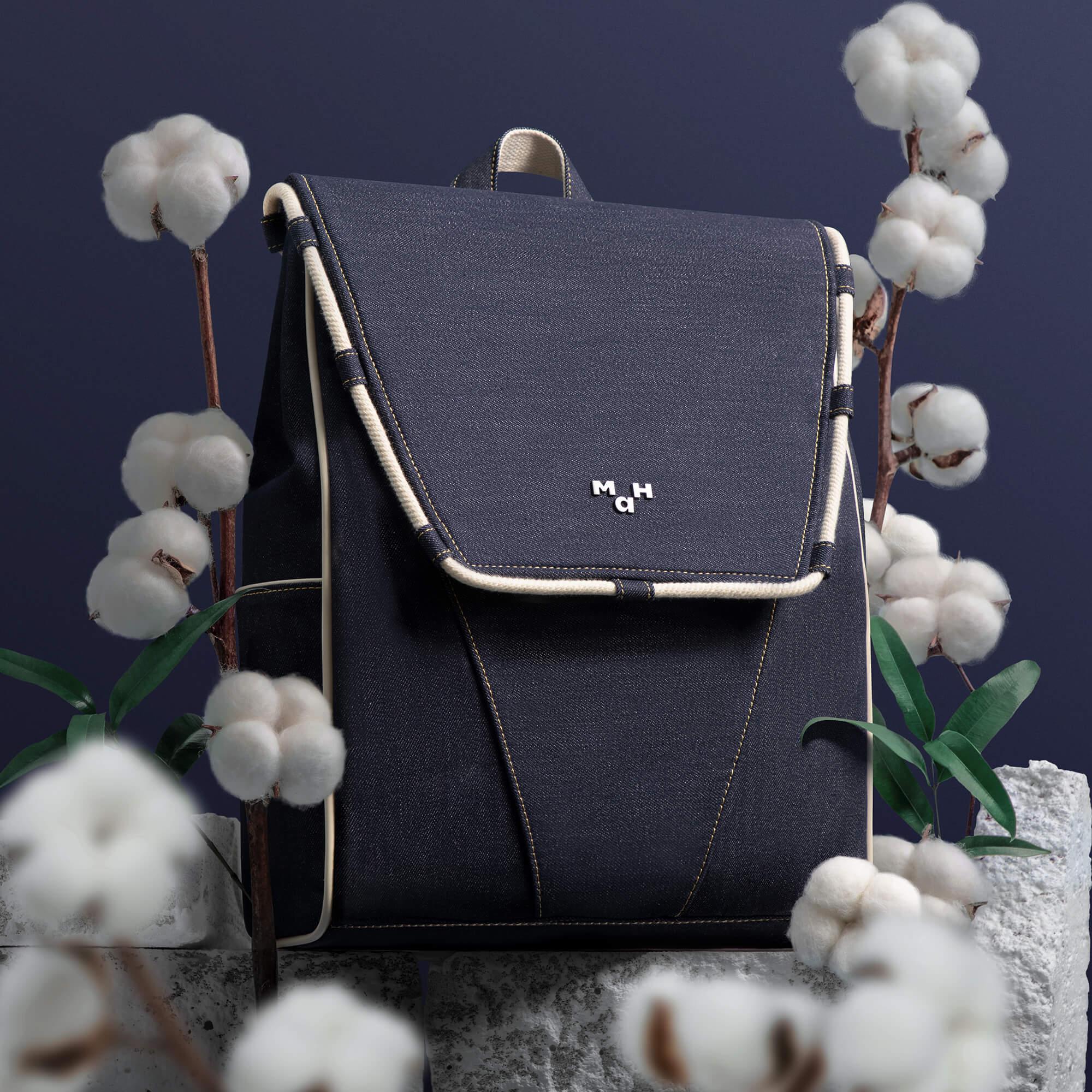 最終お値下げ Denim Backpack aeae（エーイーエーイー）の「OUT POCKET DENIM BACKPACK（バック